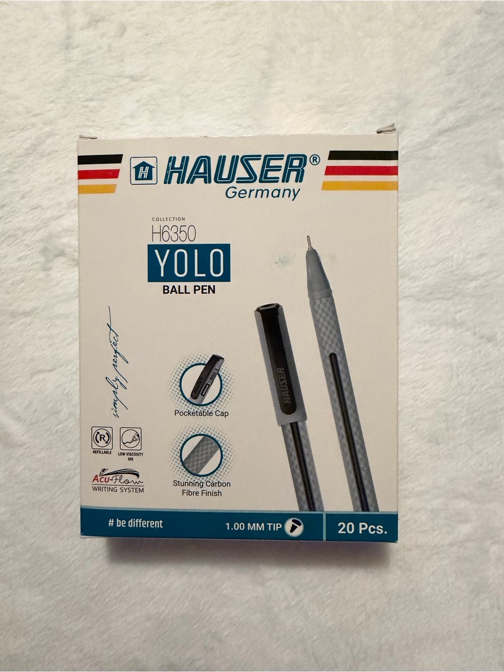 Hauser YOLO Ball Pen Pack - 1.0 mm Black Ink (20 pcs)
